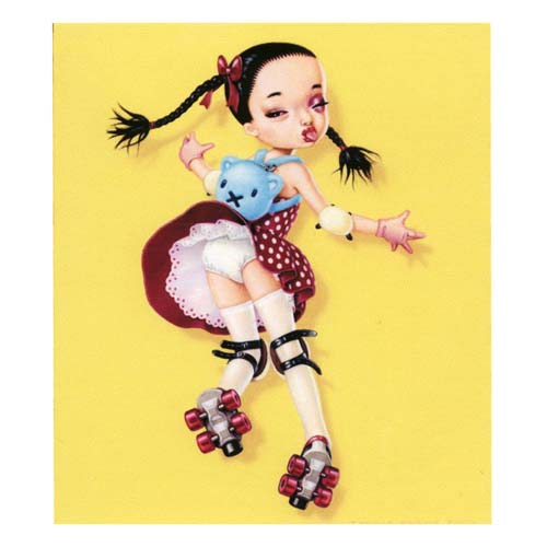 li’l miss sticky kiss paper doll